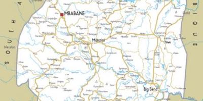 Bản đồ của mbabane-Len