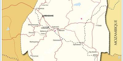 Bản đồ của nhlangano-Len